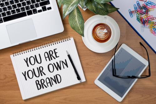 You Are Your Own Brand Written On Notepad